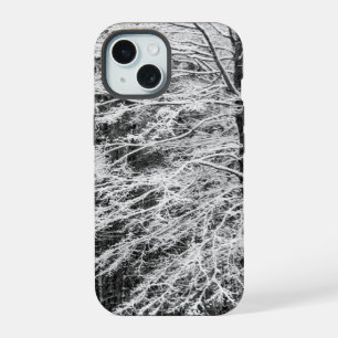 Maple Tree Outlined In Snow iPhone 15 Case