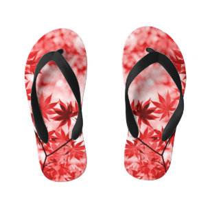 Maple Trees Leaves Design-29997 Kid's Jandals