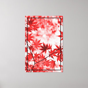 Maple Trees Leaves Design  Canvas Print