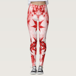 Maple Trees Leaves Design Leggings