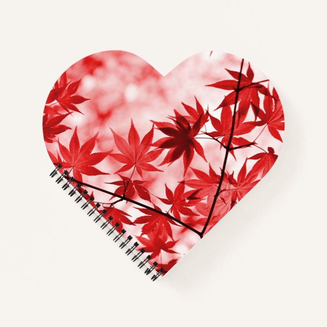 Maple Trees Leaves Design  Notebook (Front)