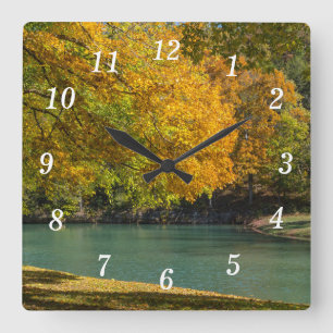 Maple Umbrella Over Dogwood Creek Wall Clock