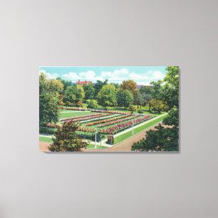 Maplewood Park Rose Garden View Canvas Print
