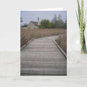 "Maplewood Wooden Path" Get Well Card