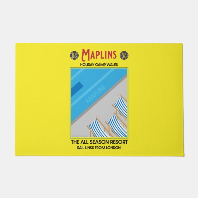 Maplins Vintage British Holiday Camps  Doormat (Front)