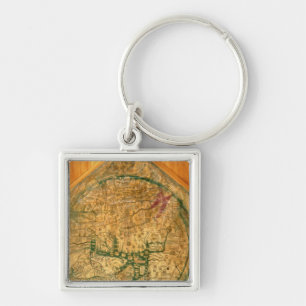 Mappa Mundi, c.1290 Key Ring