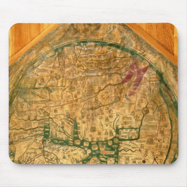 Mappa Mundi, c.1290 Mouse Pad (Front)