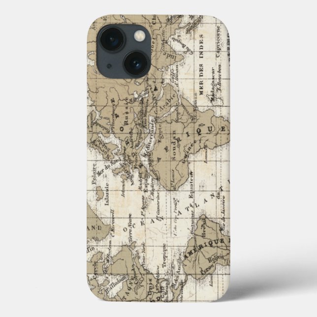 Mappemonde Case-Mate iPhone Case (Back)
