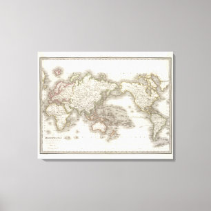 Mappemonde - Globe map Canvas Print