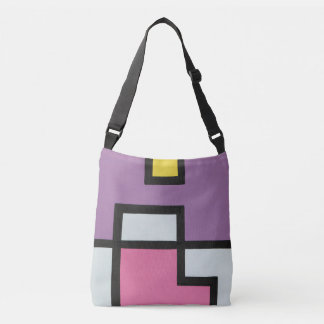 [mapper #2] Geometric Abstract Modern Retro Crossbody Bag