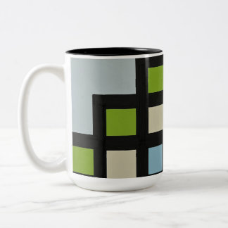[mapper #3] Magutopian Modern Abstract Two-Tone Coffee Mug