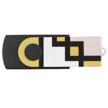 [mapper #4]USB Swivel Flash Drive Abstract Geometr