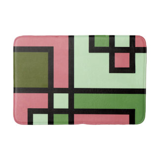 mapper #5 Basmat Abstract Painting Geometric Moder Bath Mat
