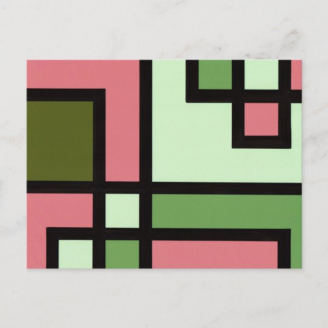 mapper #5 Postcard abstract Modern geometry (Front)