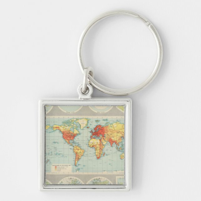Mapping of the world key ring (Front)