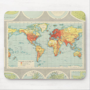 Mapping of the world mouse pad