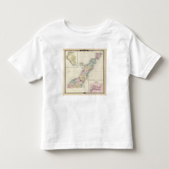 Maps of Door County, Sturgeon Bay and Jenny Toddler T-Shirt (Front)