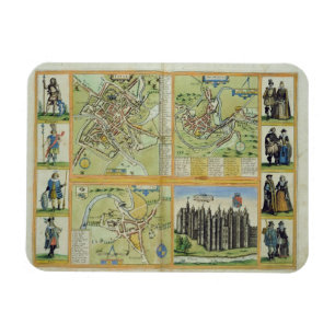 Maps of York, Shrewsbury, Lancaster, and Richmond, Magnet