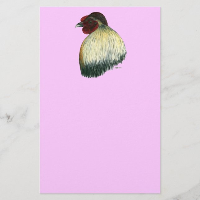 Mapuche Huastec Rooster Stationery (Front)
