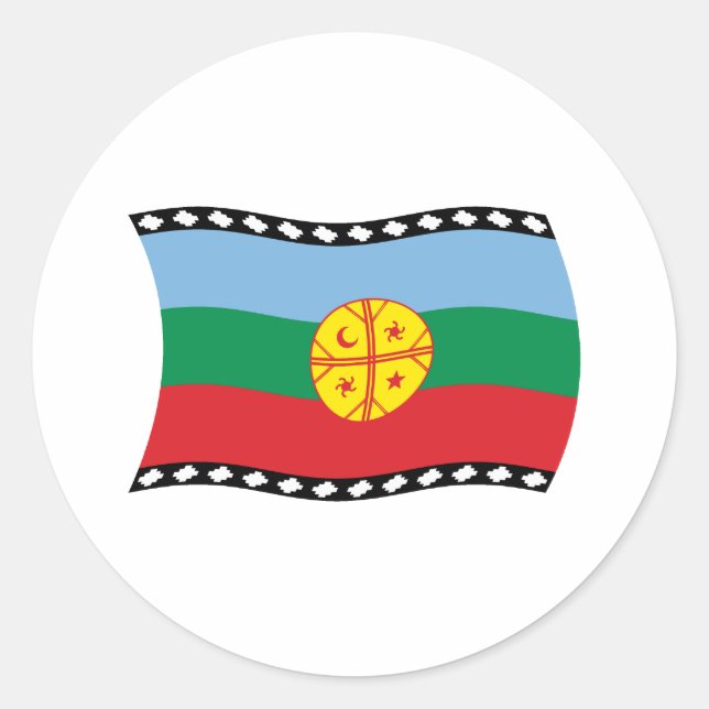 Mapuches Flag Sticker (Front)