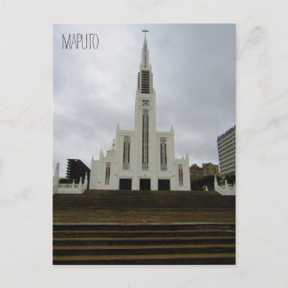 maputo cathedral mozambique postcard