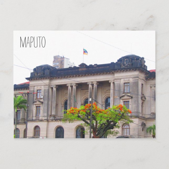 maputo city hall postcard (Front)