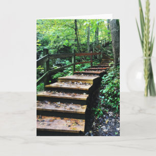 maquoketa caves state park staircase holiday card