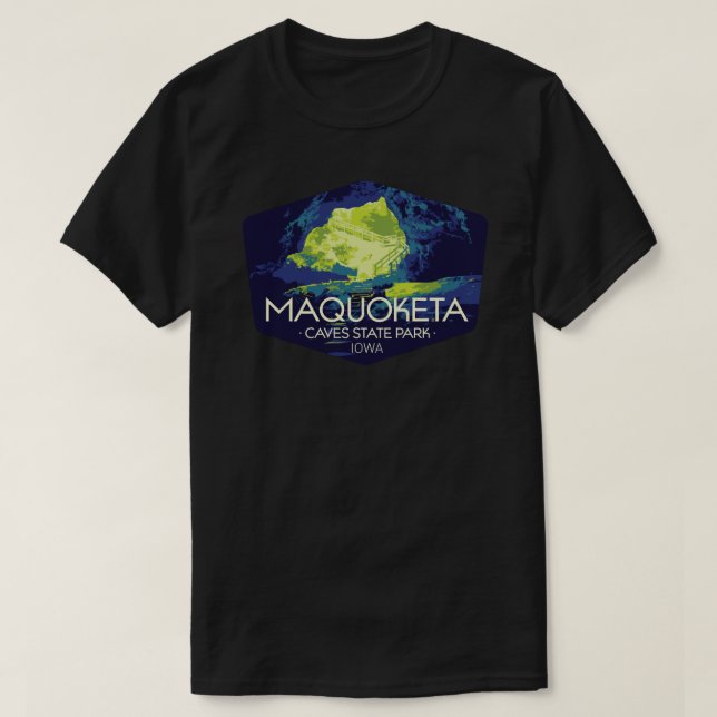 Maquoketa Caves State Park Sticker.png T-Shirt (Design Front)