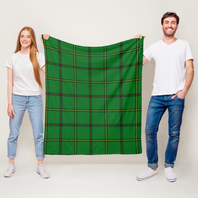 Mar Tribe Plaid Fleece Blanket (In Situ)