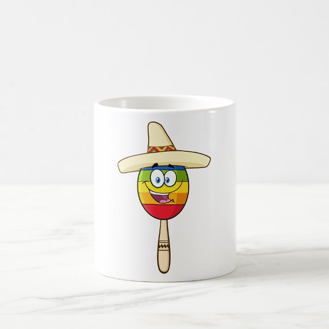 Maraca with Sombrero Colourful Fiesta Coffee Mug (Creator Uploaded)