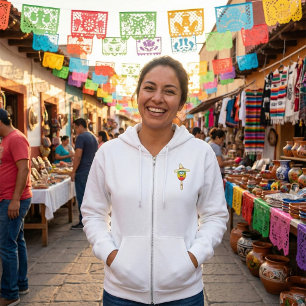 Maraca with Sombrero Colourful Fiesta Hoodie