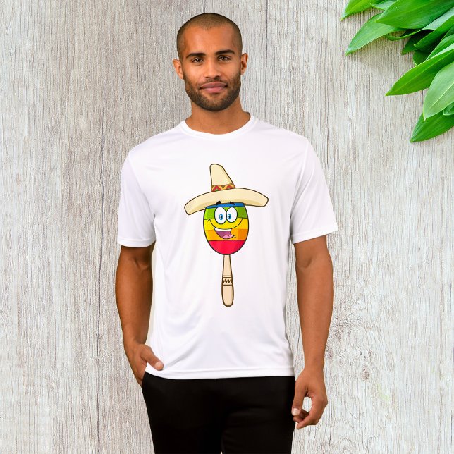 Maraca with Sombrero Colourful Fiesta T-Shirt (Creator Uploaded)