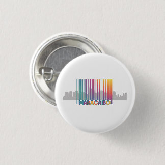 Maracaibo City Barcode Art Latin Pride 3 Cm Round Badge