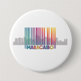 Maracaibo City Barcode Art Latin Pride 7.5 Cm Round Badge