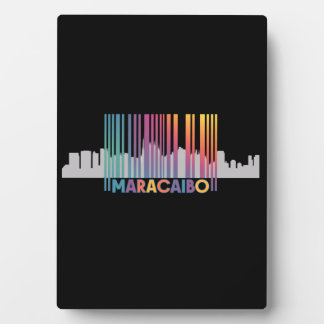 Maracaibo City Barcode Art Latin Pride Plaque