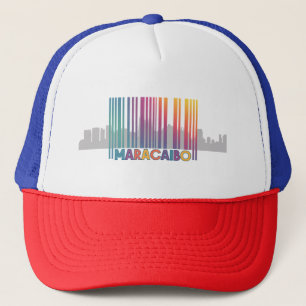 Maracaibo City Barcode Art Latin Pride Trucker Hat