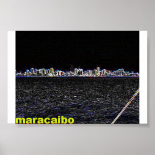 maracaibo @ night poster