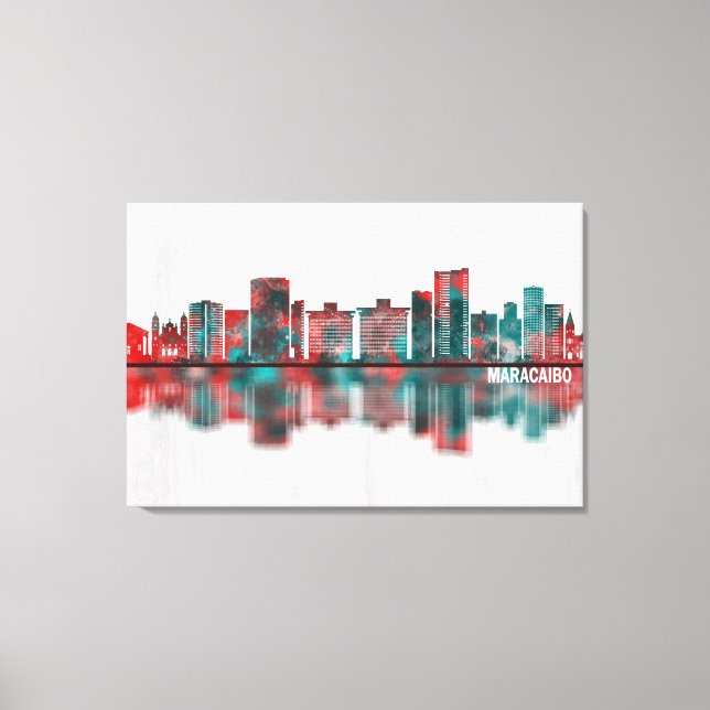 Maracaibo Venezuela Skyline Canvas Print (Front)