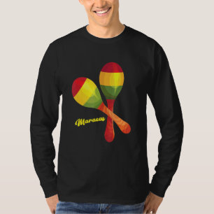 Maracas Percussion Mexican Latin Music Rumba Shake T-Shirt