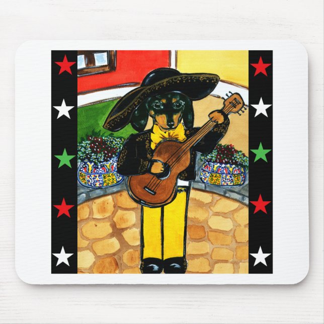 Marachi Doxie Mouse Pad (Front)