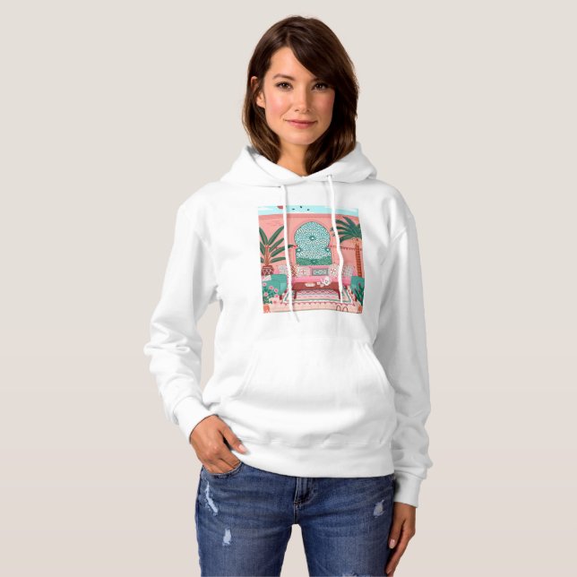 marakech beautiful moroccan city paint hoddie hoodie (Front Full)