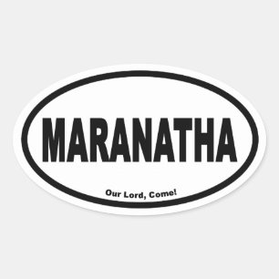Maranantha Euro Style Oval Sticker