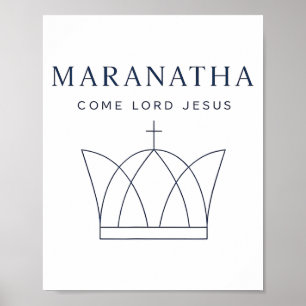 Maranatha Christian Modern Minimalist  Poster