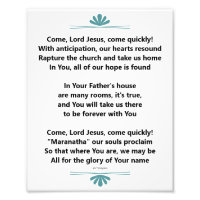 Maranatha Christian Poem