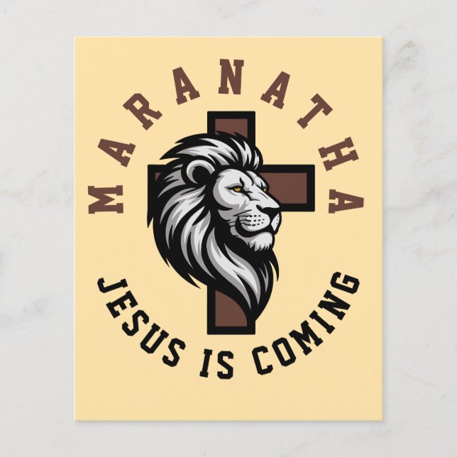 Maranatha Jesus is coming  Flyer (Front)