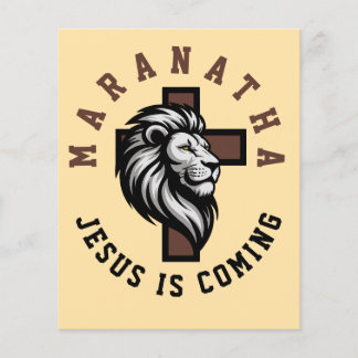 Maranatha Jesus is coming Flyer