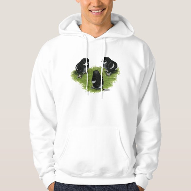 Marans Black Copper Chicks Hoodie (Front)