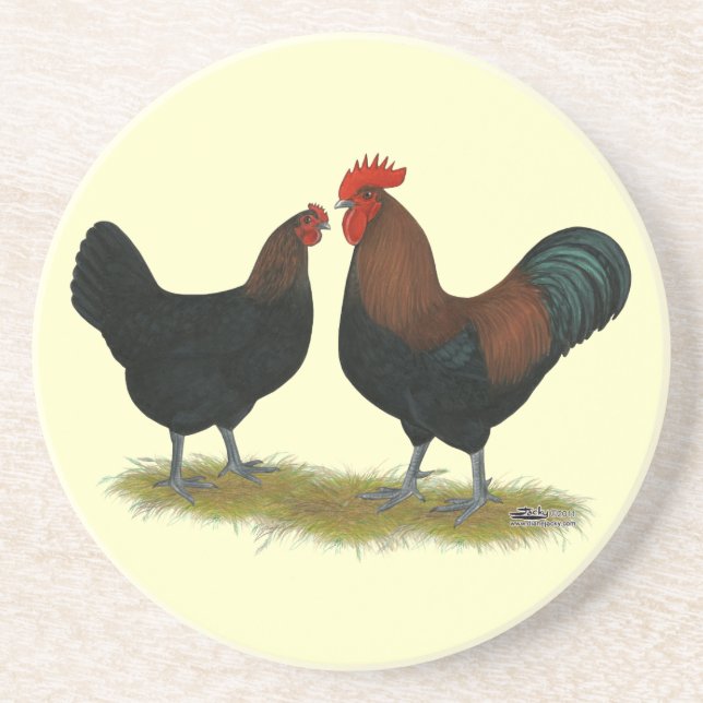 Marans Black Copper Coaster (Front)