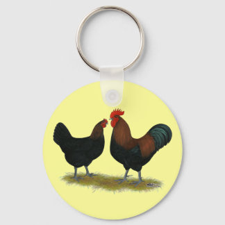 Marans Black Copper Key Ring
