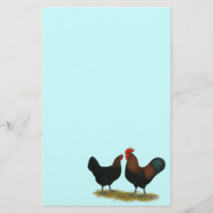 Marans Black Copper Stationery